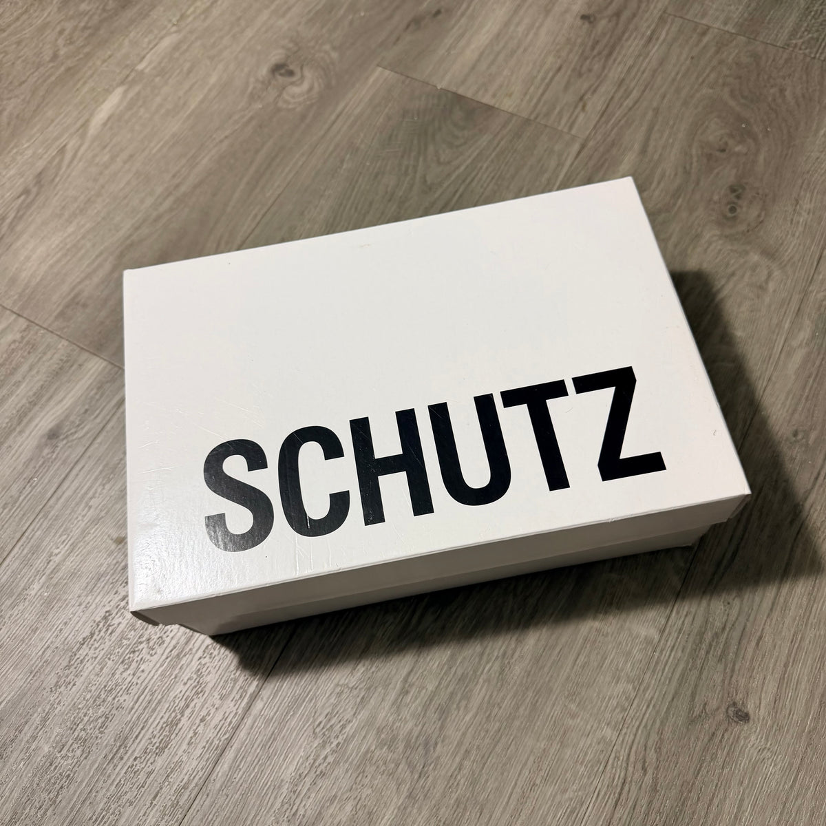 SCHUTZ White Shoe Box 11.75x7.70x4” + White Dust Bag 14.70x10.70” + Original Tissue