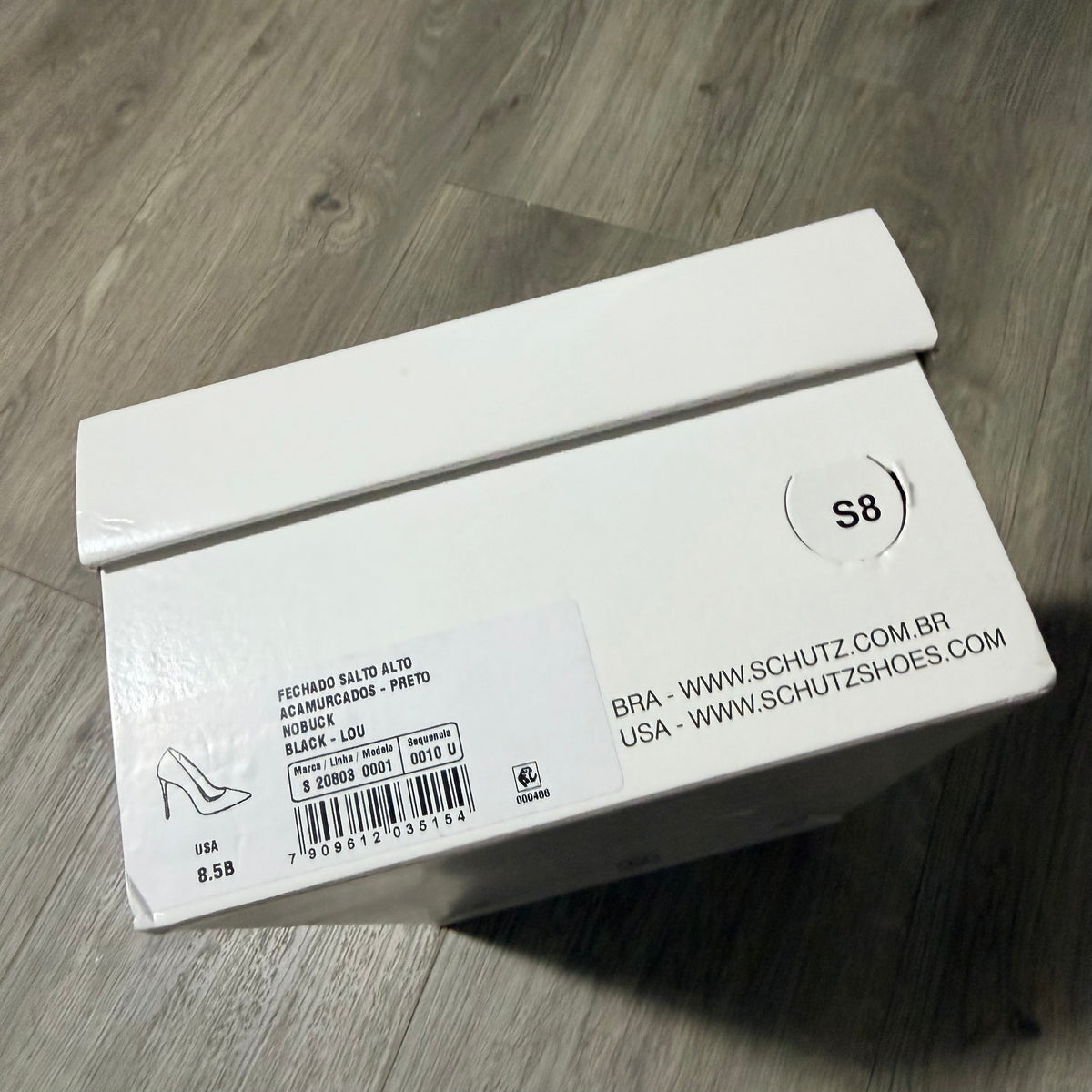 SCHUTZ White Shoe Box 11.75x7.70x4” + White Dust Bag 14.70x10.70” + Original Tissue