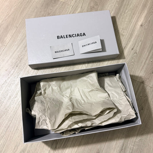BALENCIAGA Gray Shoe Box 14.60x8.40x5.40” + Booklets + Original Tissue