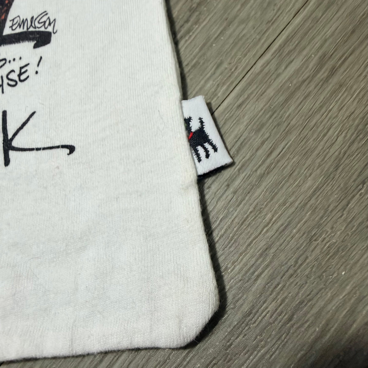 EMERSON STREET White Flannel Drawstring Dust Bag 10.5x6.75”