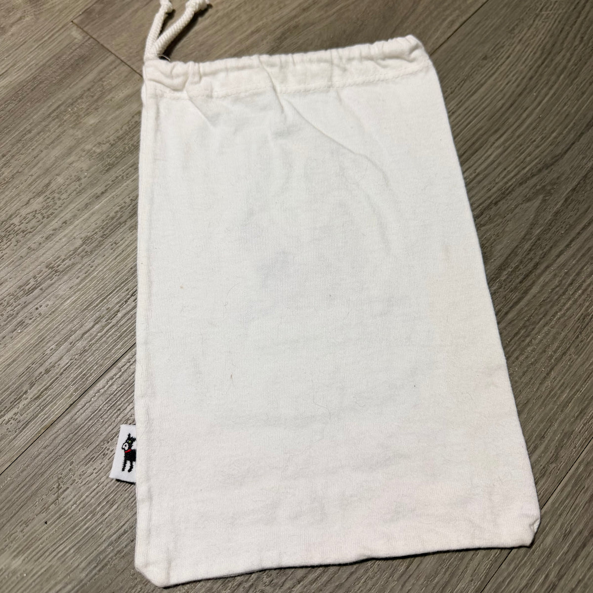 EMERSON STREET White Flannel Drawstring Dust Bag 10.5x6.75”