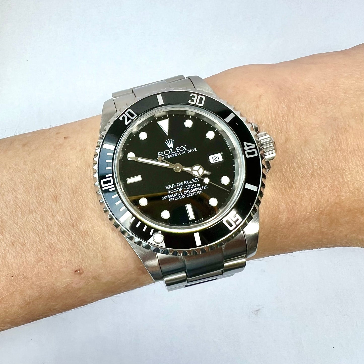 ROLEX SEA DWELLER Automatic 40mm Steel Oyster Bracelet Watch