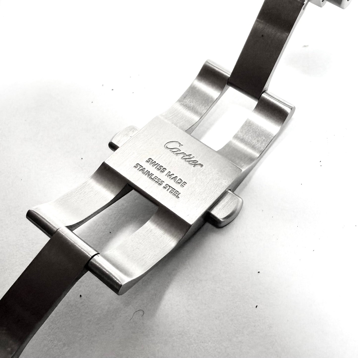 CARTIER PASHA Chronograph Automatic 42mm Steel Watch White Dial