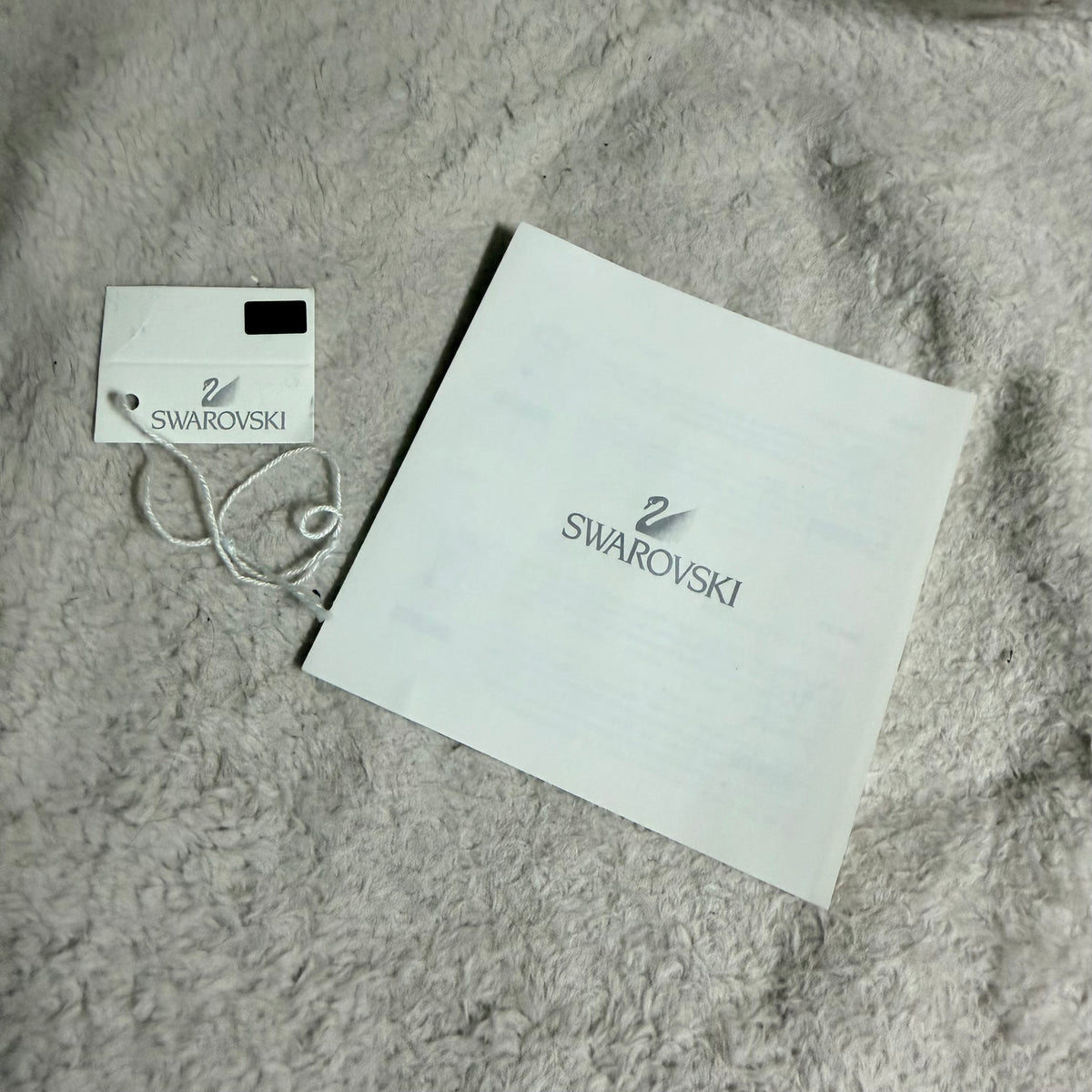 SWAROVSKI Blue Watch Box + Outer Box 5.25x5.20x4.10” + Booklet + String Tag