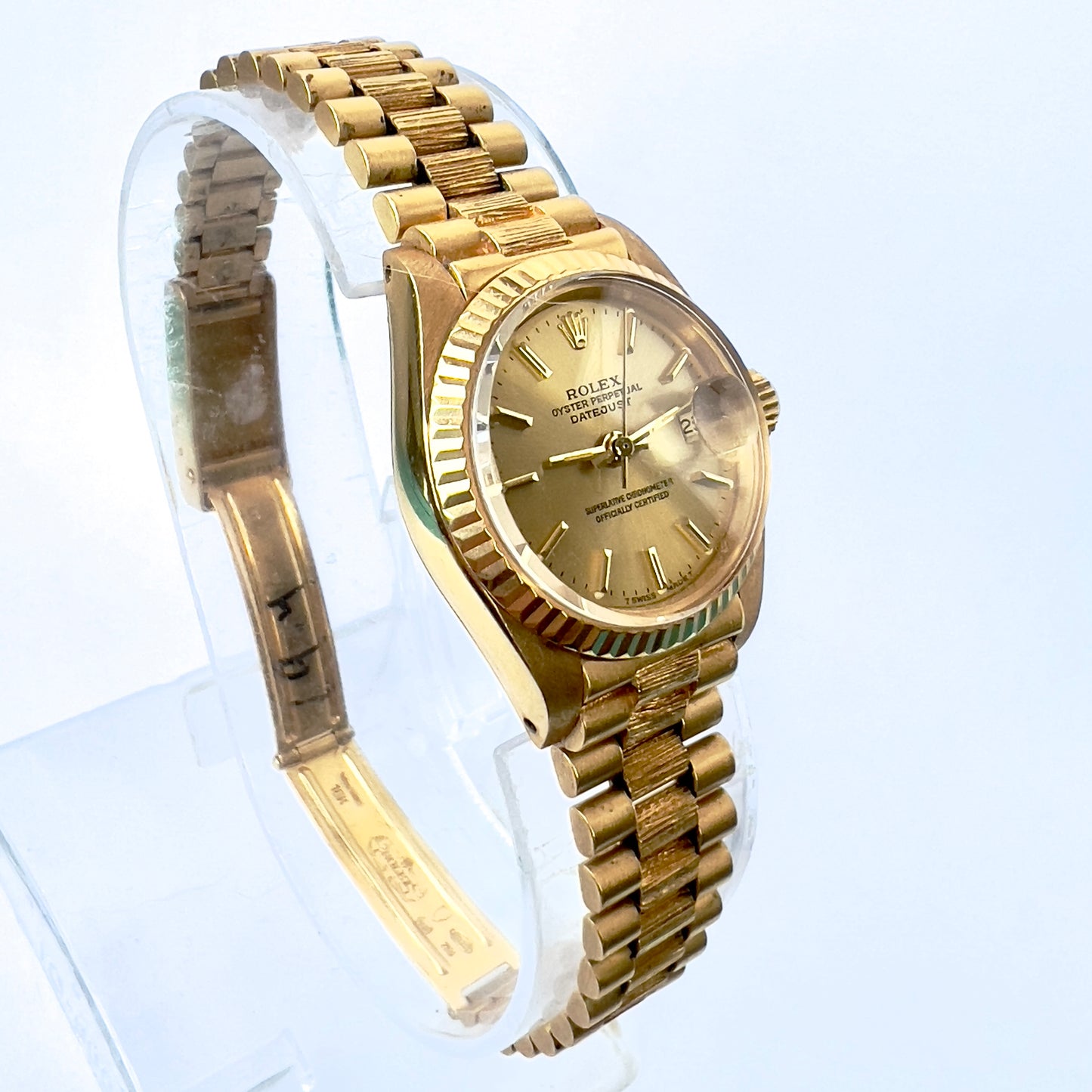 ROLEX OYSTER PERPETUAL DATEJUST Presidential Automatic 26mm 18K Yellow Gold Watch