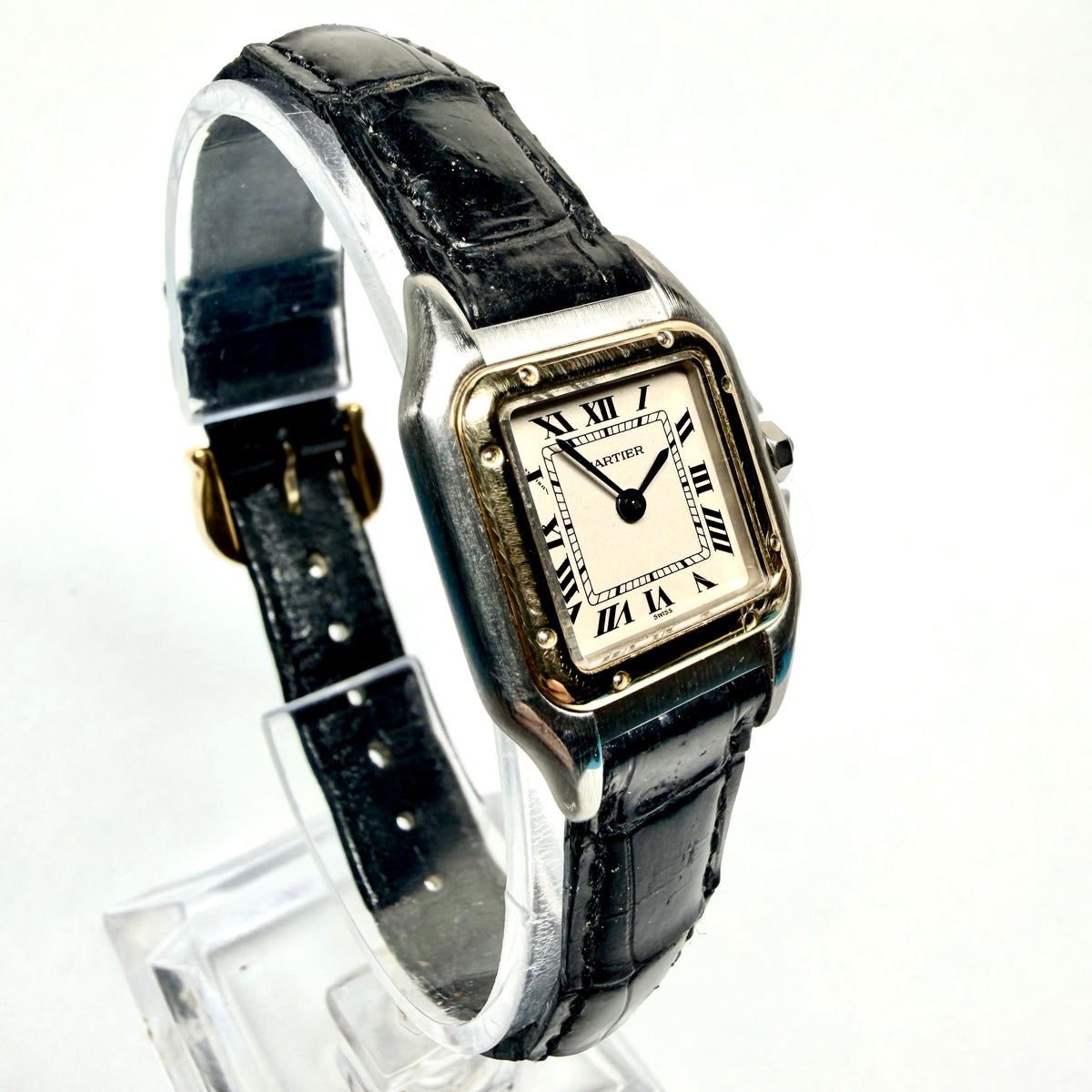 CARTIER PANTHERE 23mm Quartz 2 Tone Watch Cream Dial