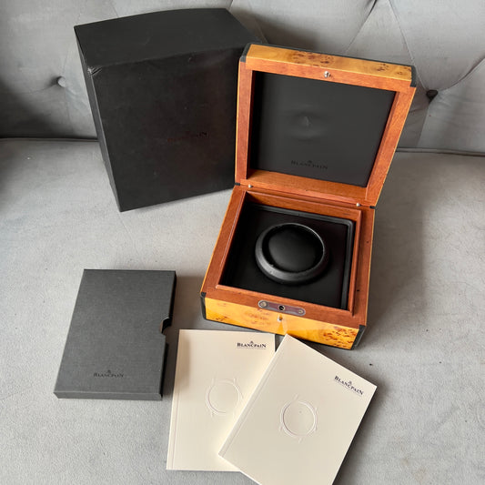 BLANCPAIN Box + Outer Box 7.5x7.5x5.10 Inches + Booklets