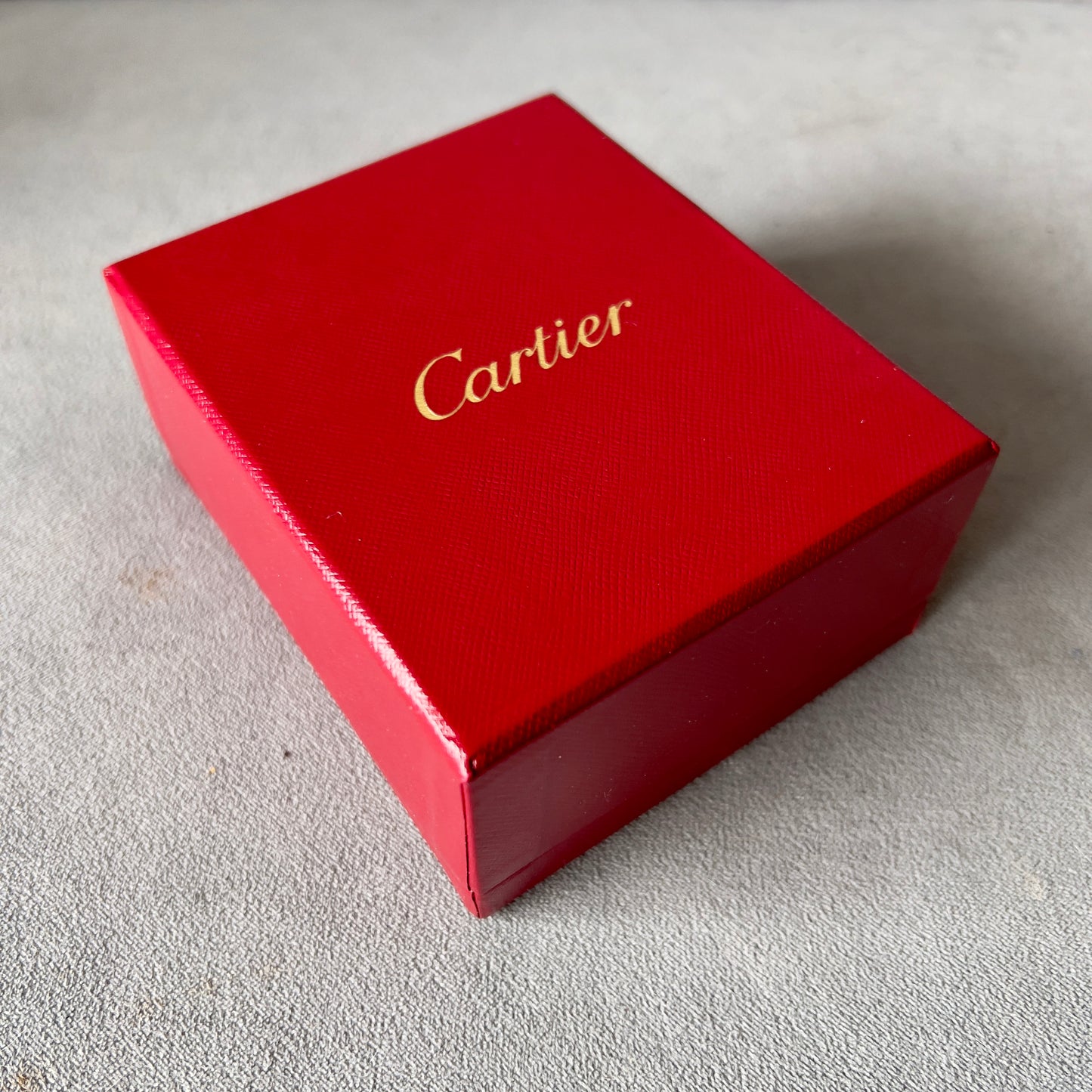 CARTIER Double Alliance Ring Box + Outer Box 4.5x3.60x2 inches