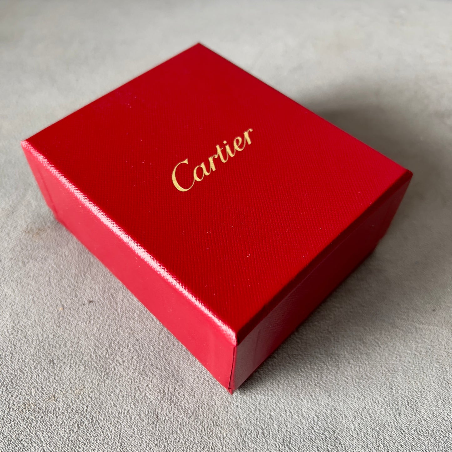 CARTIER Double Alliance Ring Box + Outer Box 4.5x3.60x2 inches