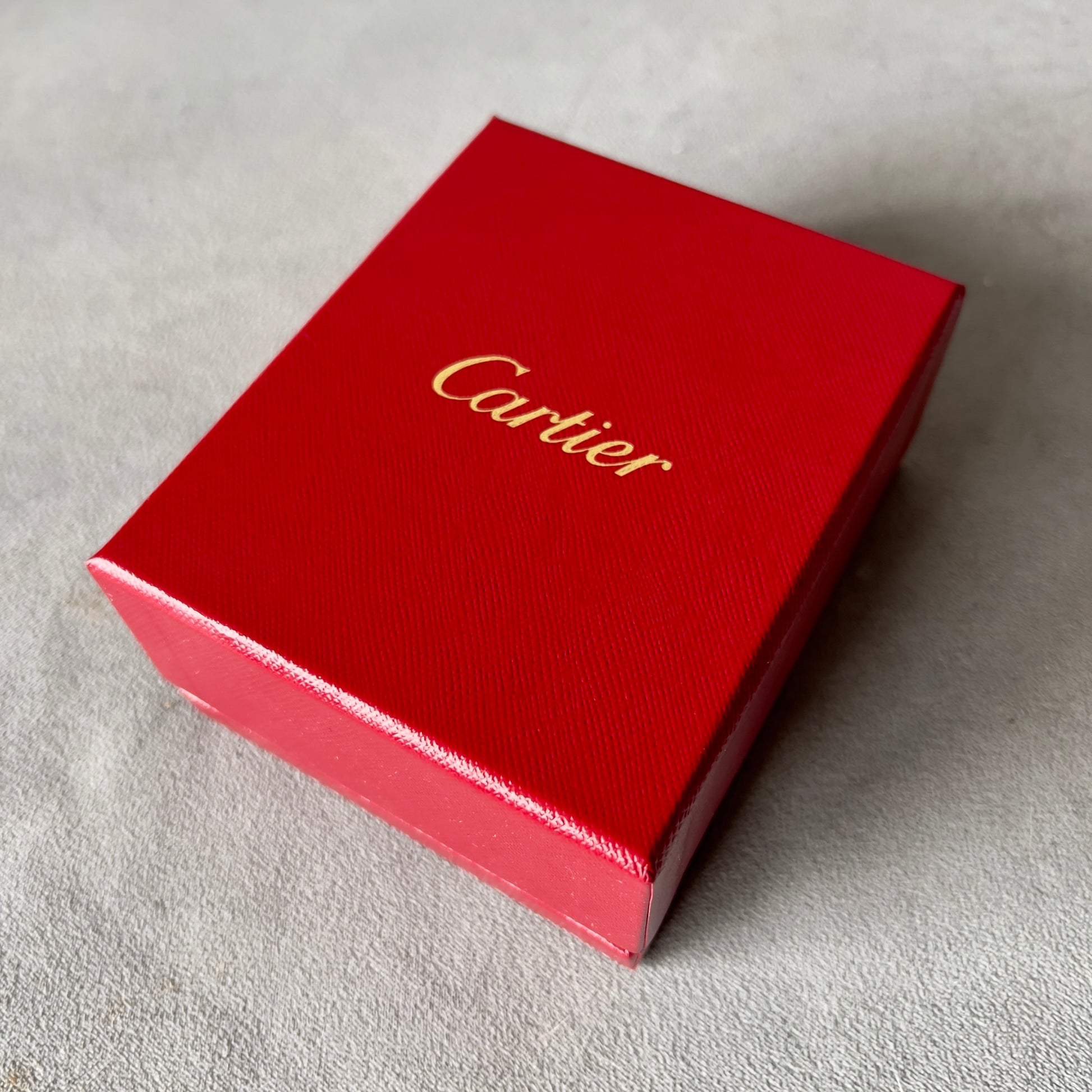 CARTIER Double Alliance Ring Box + Outer Box 4.5x3.60x2 inches
