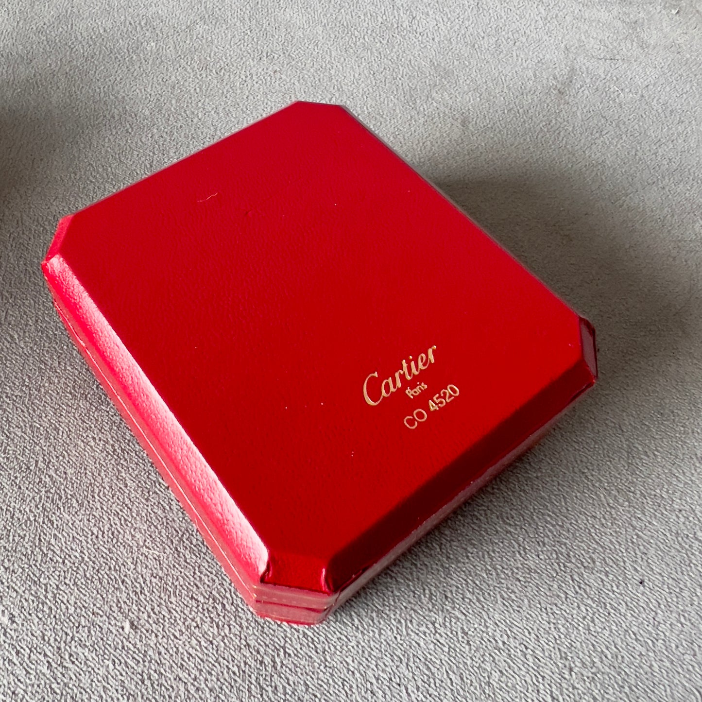 CARTIER Pendant Box 3.10x2.75x1.25 inches + Outer Box