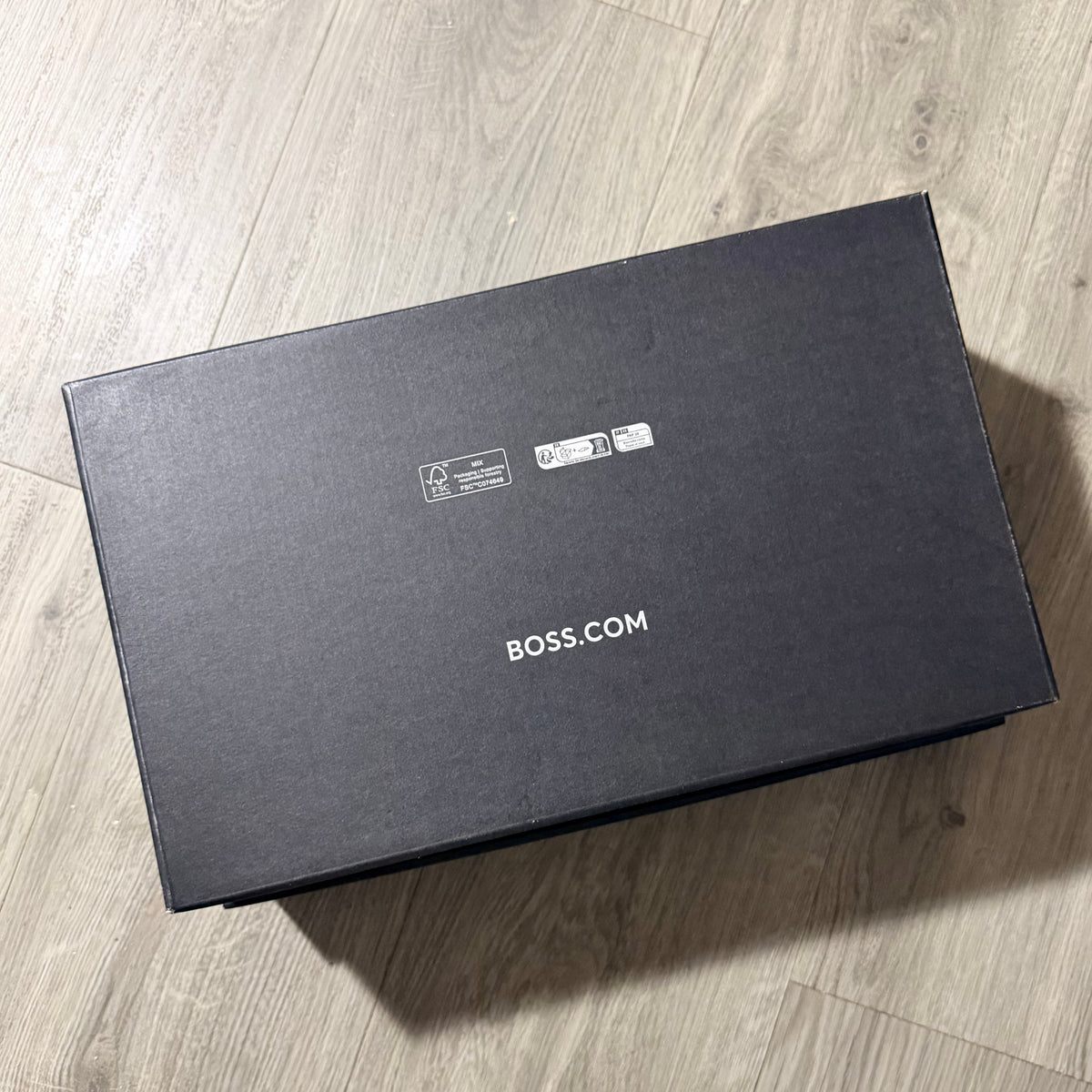 BOSS Black Shoe Box 13.75x8.25x5” + Original Tissue