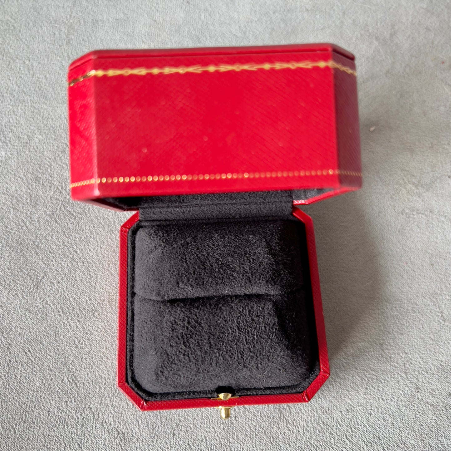 CARTIER Ring Box + Outer Box 3.40x3.25x2.40 inches