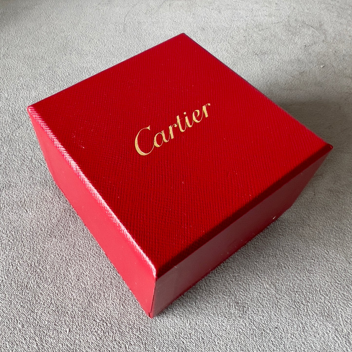 CARTIER Ring Box + Outer Box 3.5x3.30x2.40 inches