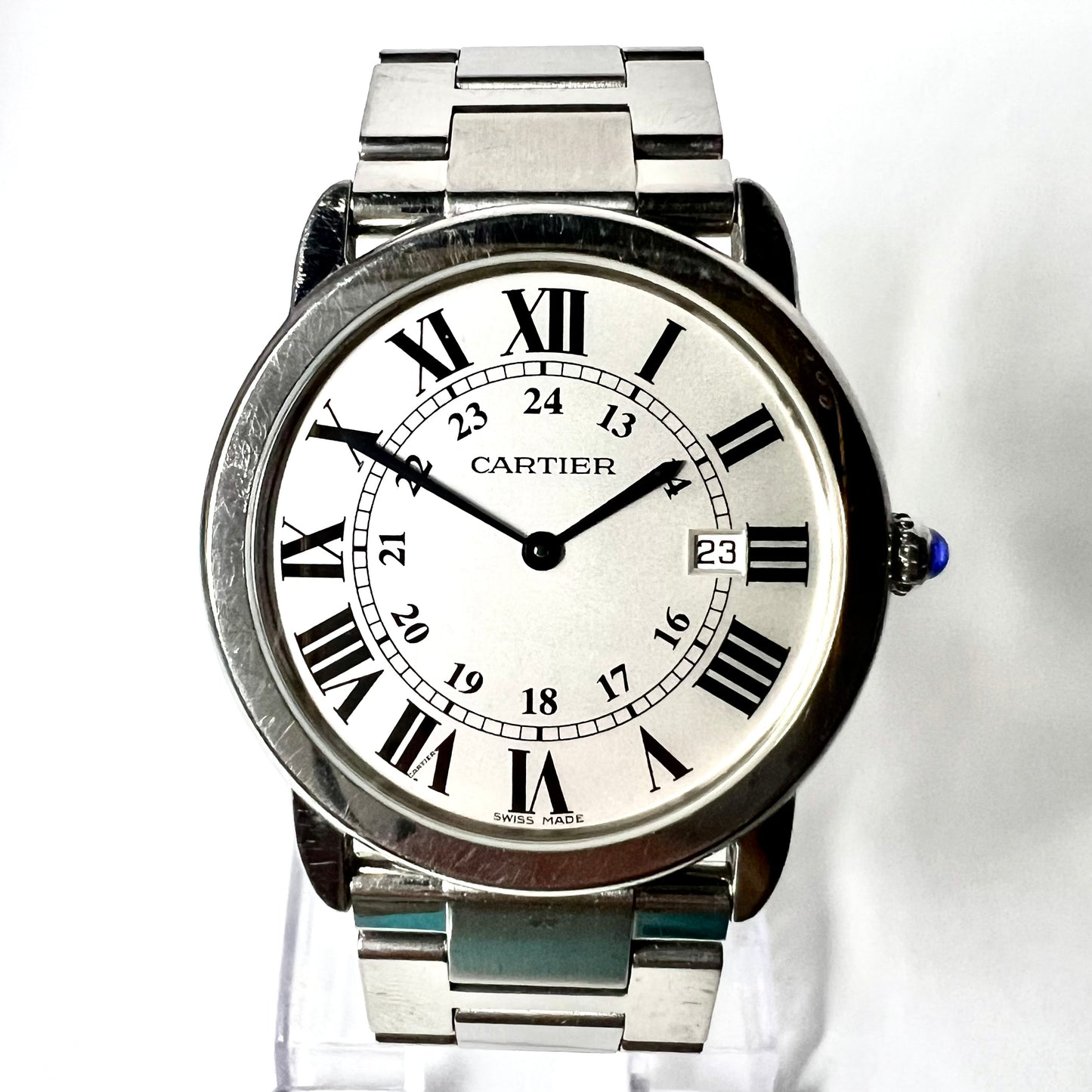 CARTIER RONDE SOLO Date 36mm Quartz Steel Watch