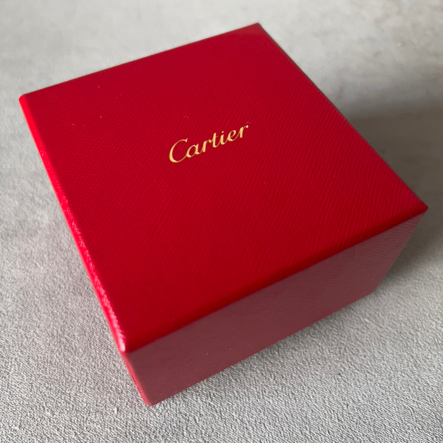 CARTIER Trinity Ring Box + Outer Box 3.5x3.30x2.40 inches + Booklet