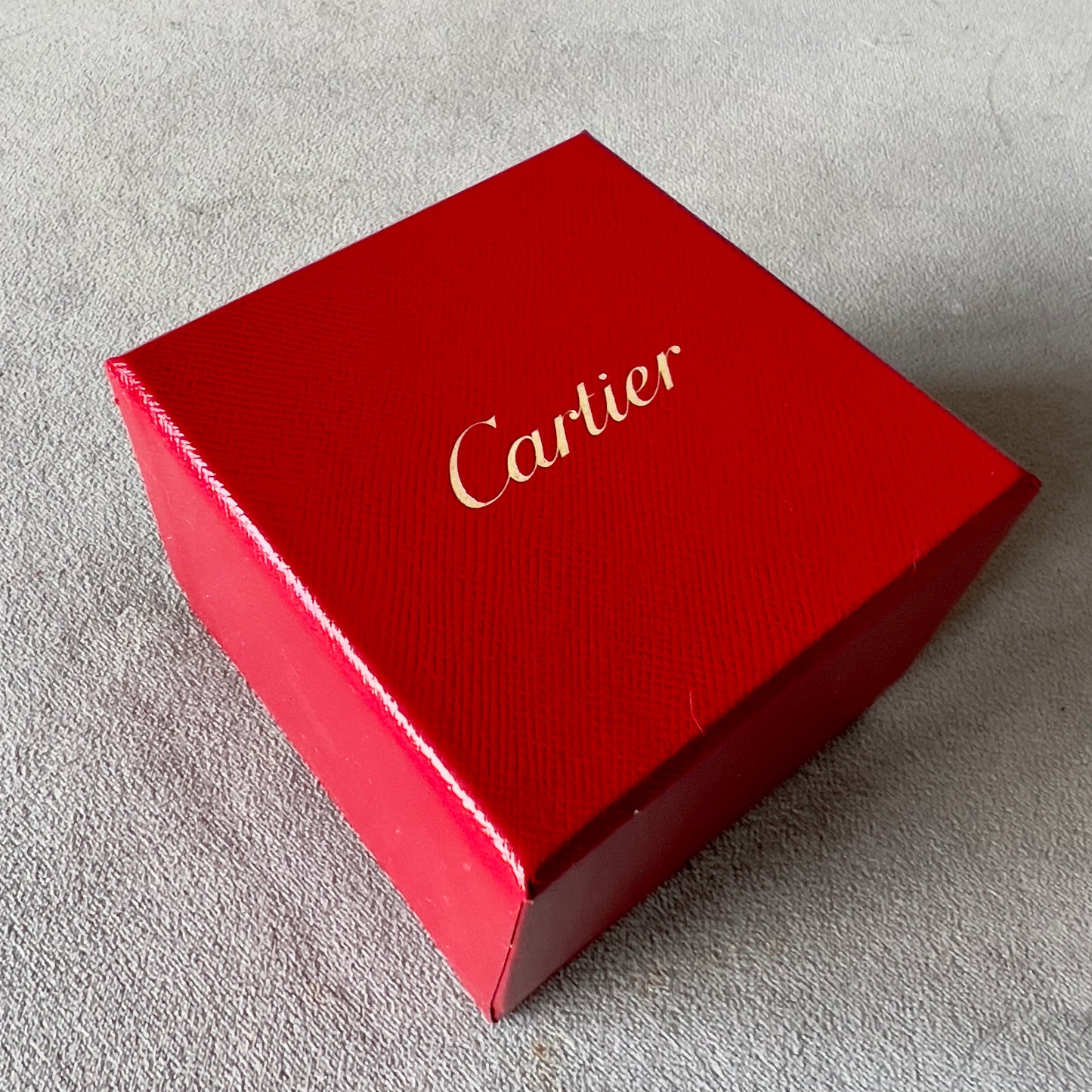 CARTIER Bridal Ring Box + Outer Box 3.10x3x2.30 inches