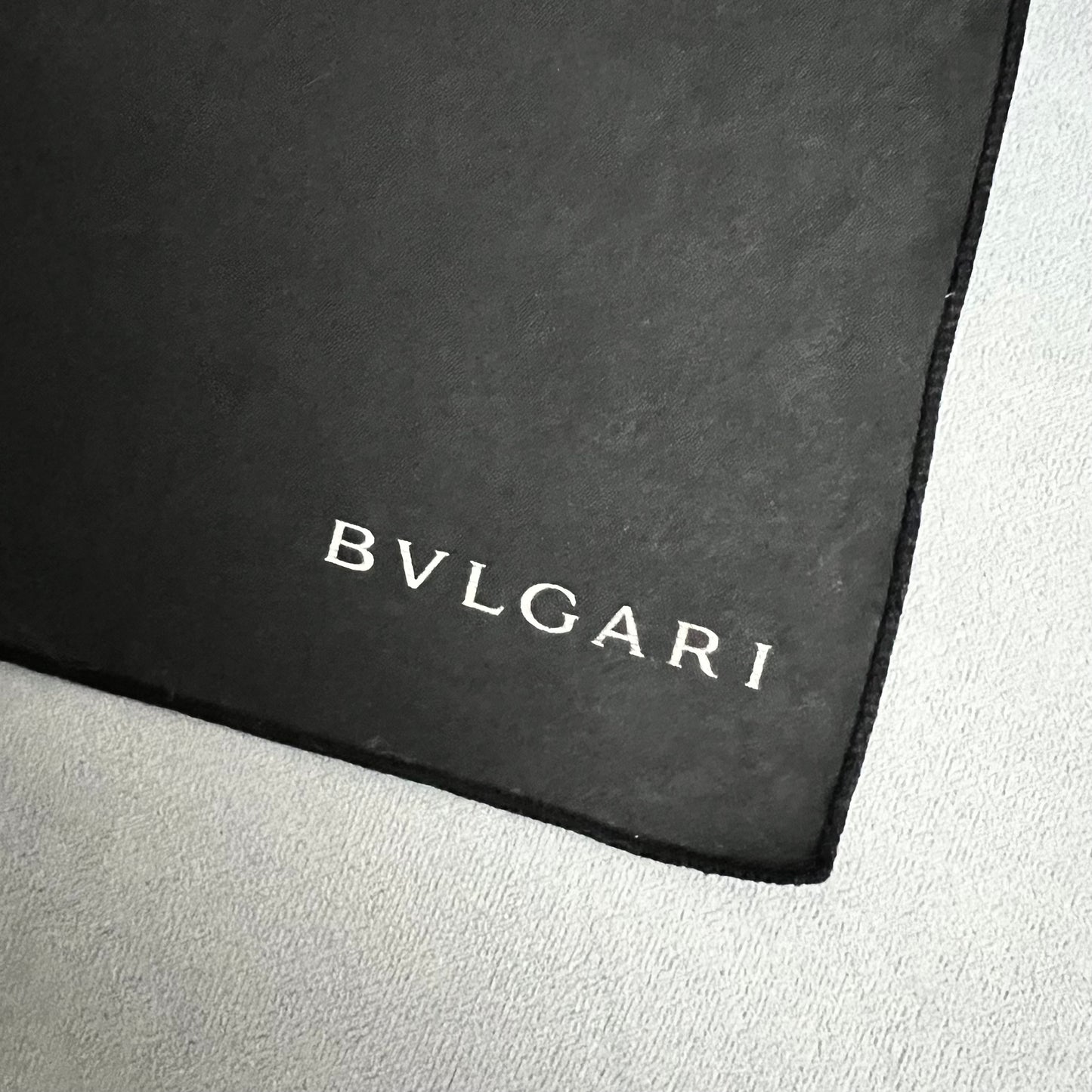 BULGARI Black Jewerly/Sunglasses Cleaning Cloth 13.75x14.25 inches