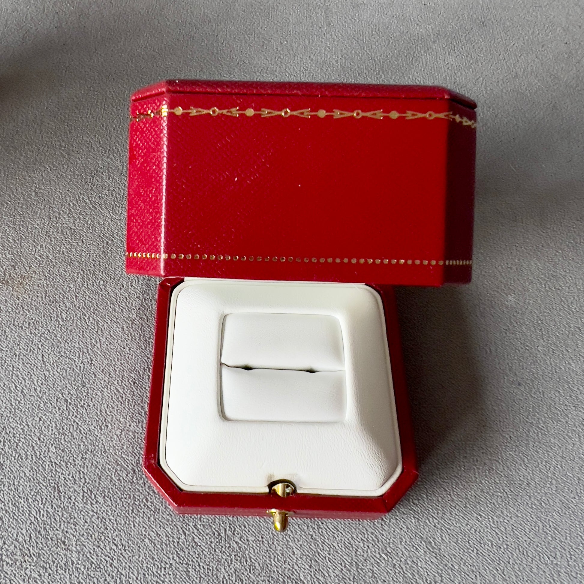 CARTIER Bridal Ring Box + Outer Box 3.10x3x2.30 inches