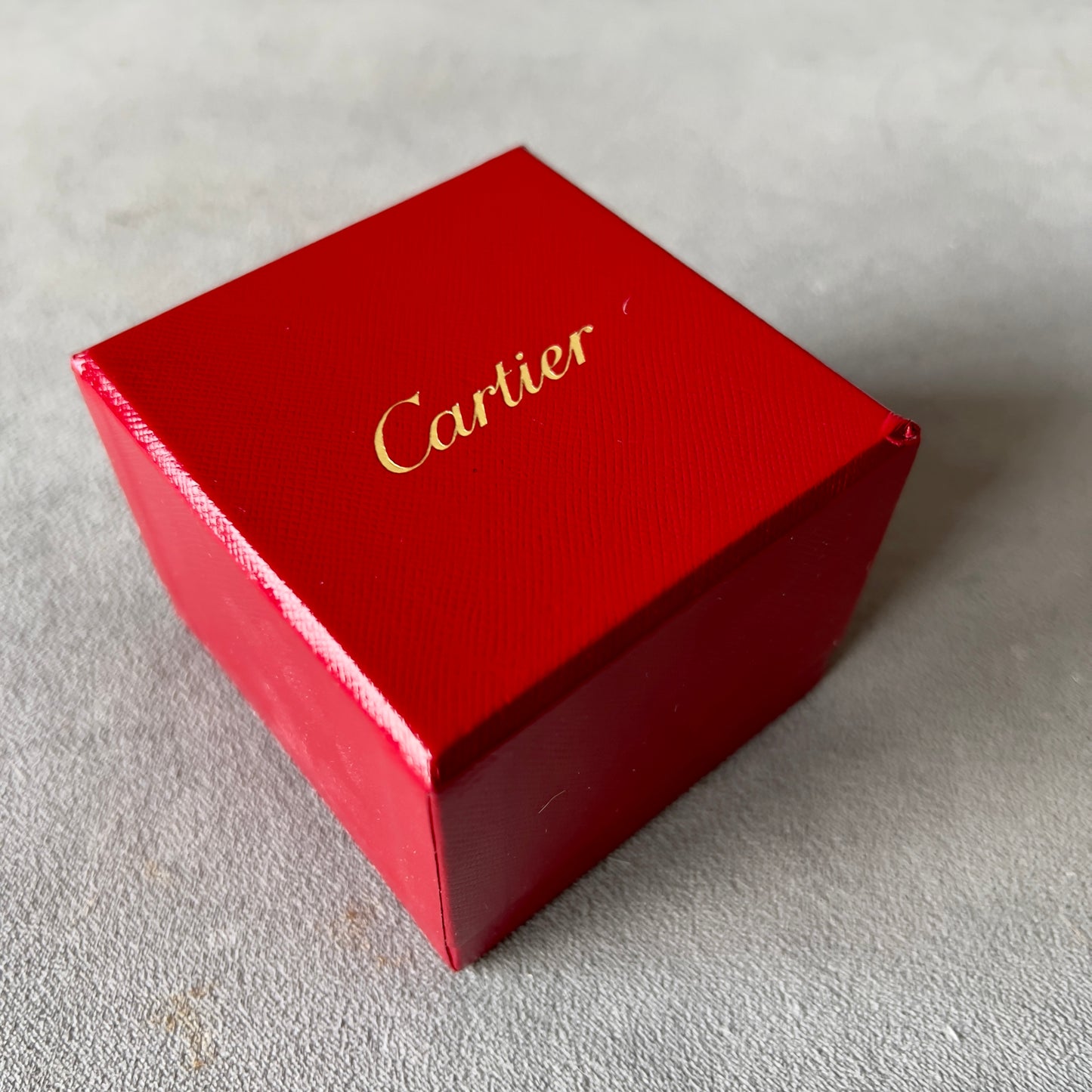 CARTIER Ring Box + Outer Box 3.10x3x2.30 inches