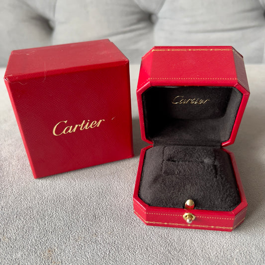 CARTIER Ring Box + Outer Box 3.10x3x2.30 inches