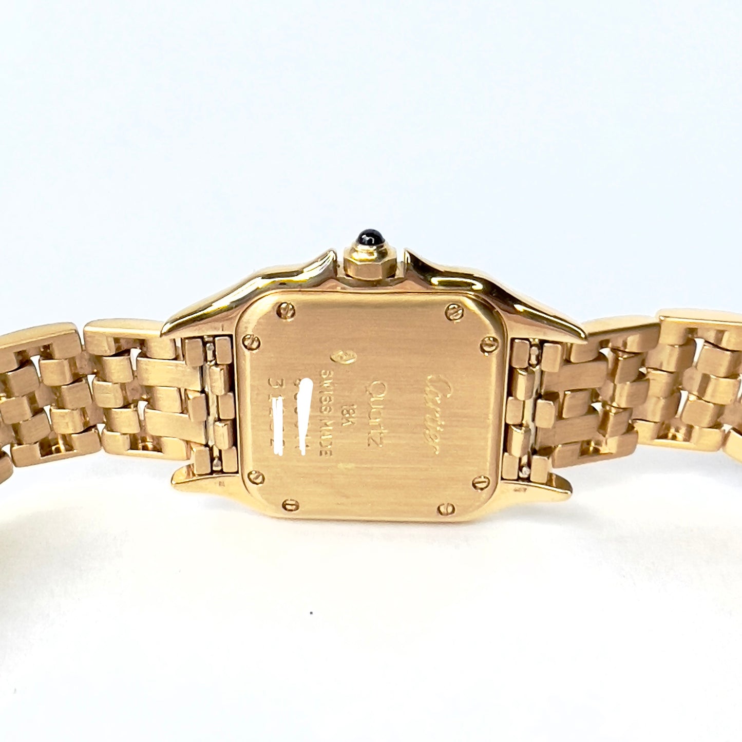 CARTIER PANTHERE Quartz 23mm 18K Yellow Gold ~0.4TCW DIAMOND Watch