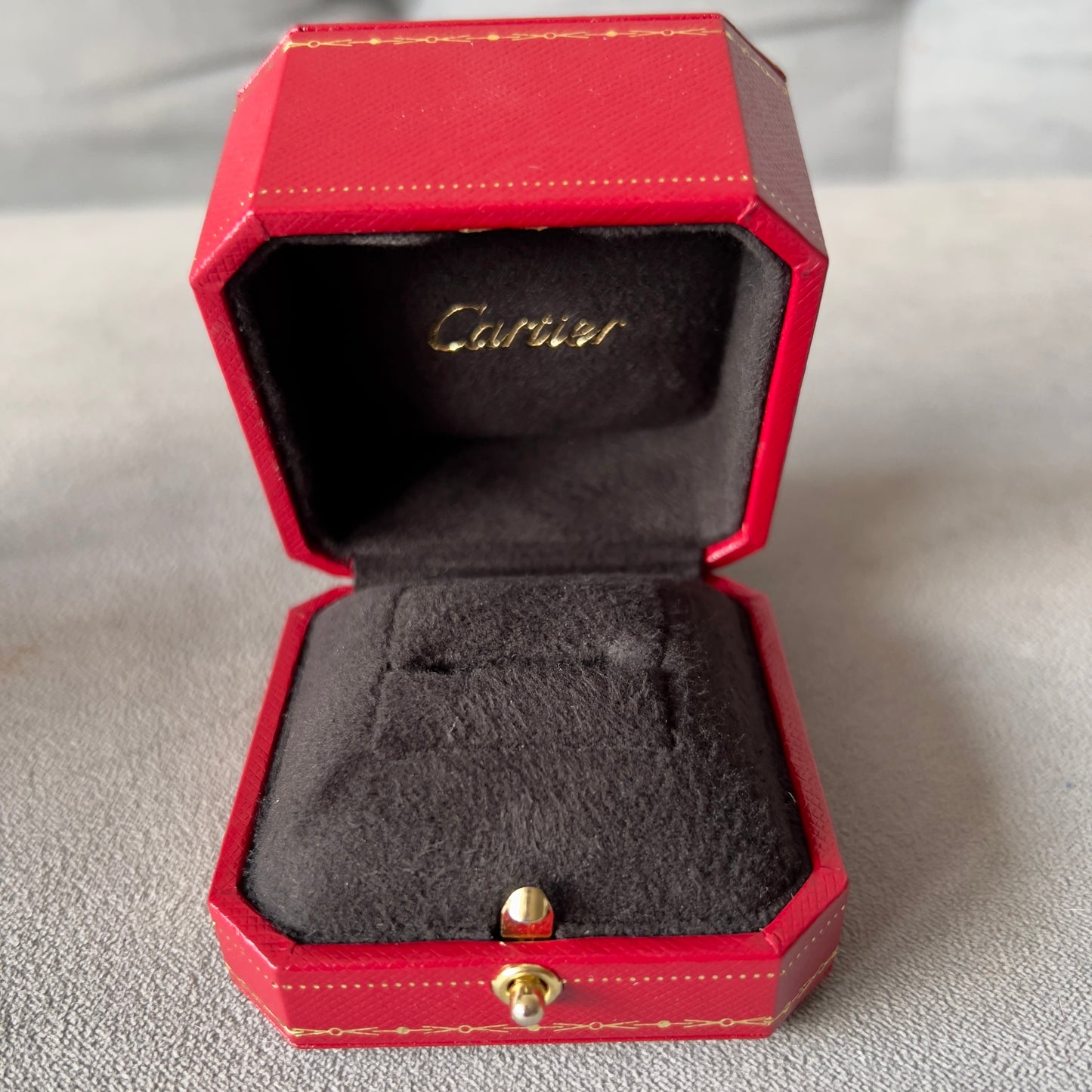 CARTIER Ring Box + Outer Box 3.10x3x2.30 inches