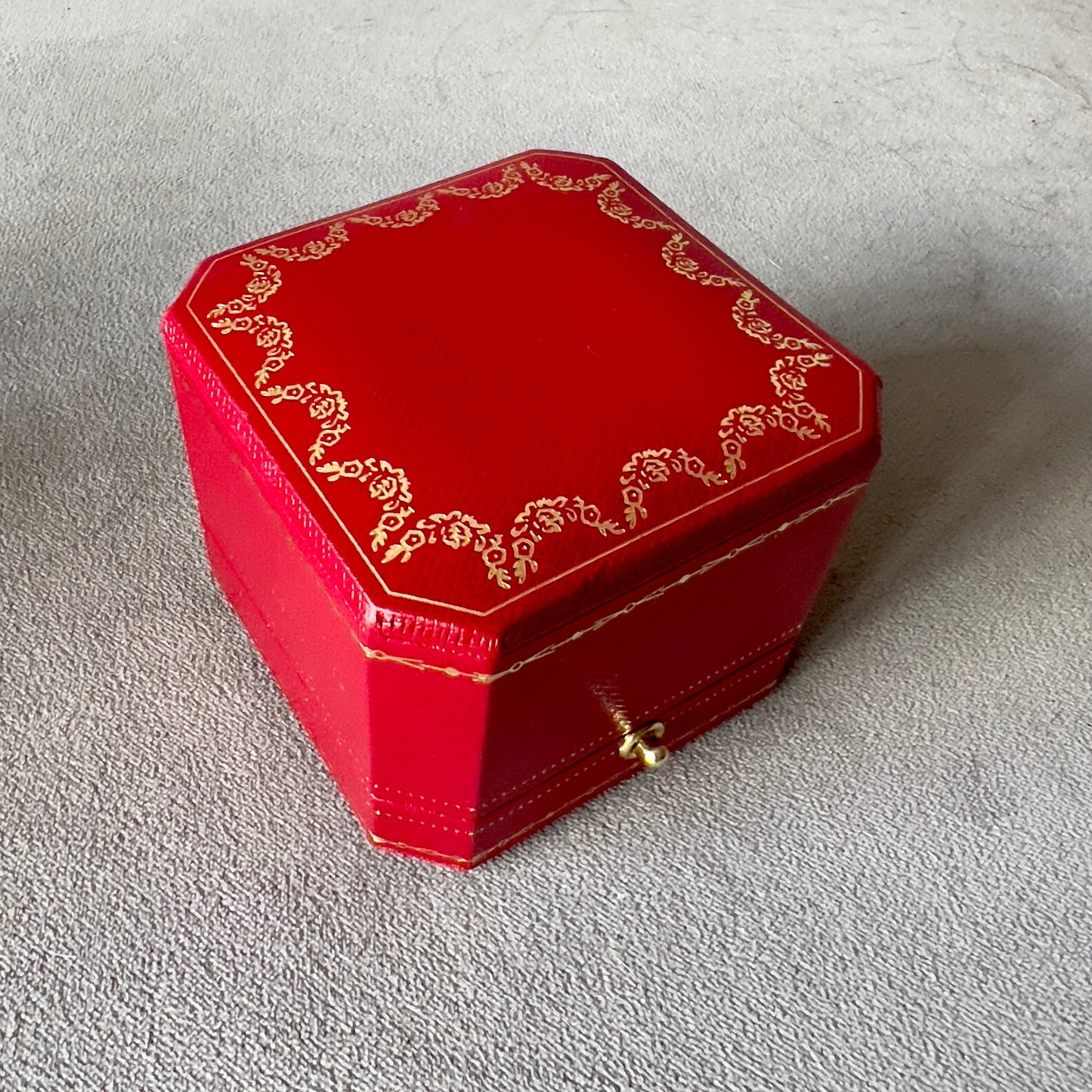 CARTIER Ring Box + Outer Box 3.10x3x2.30 inches