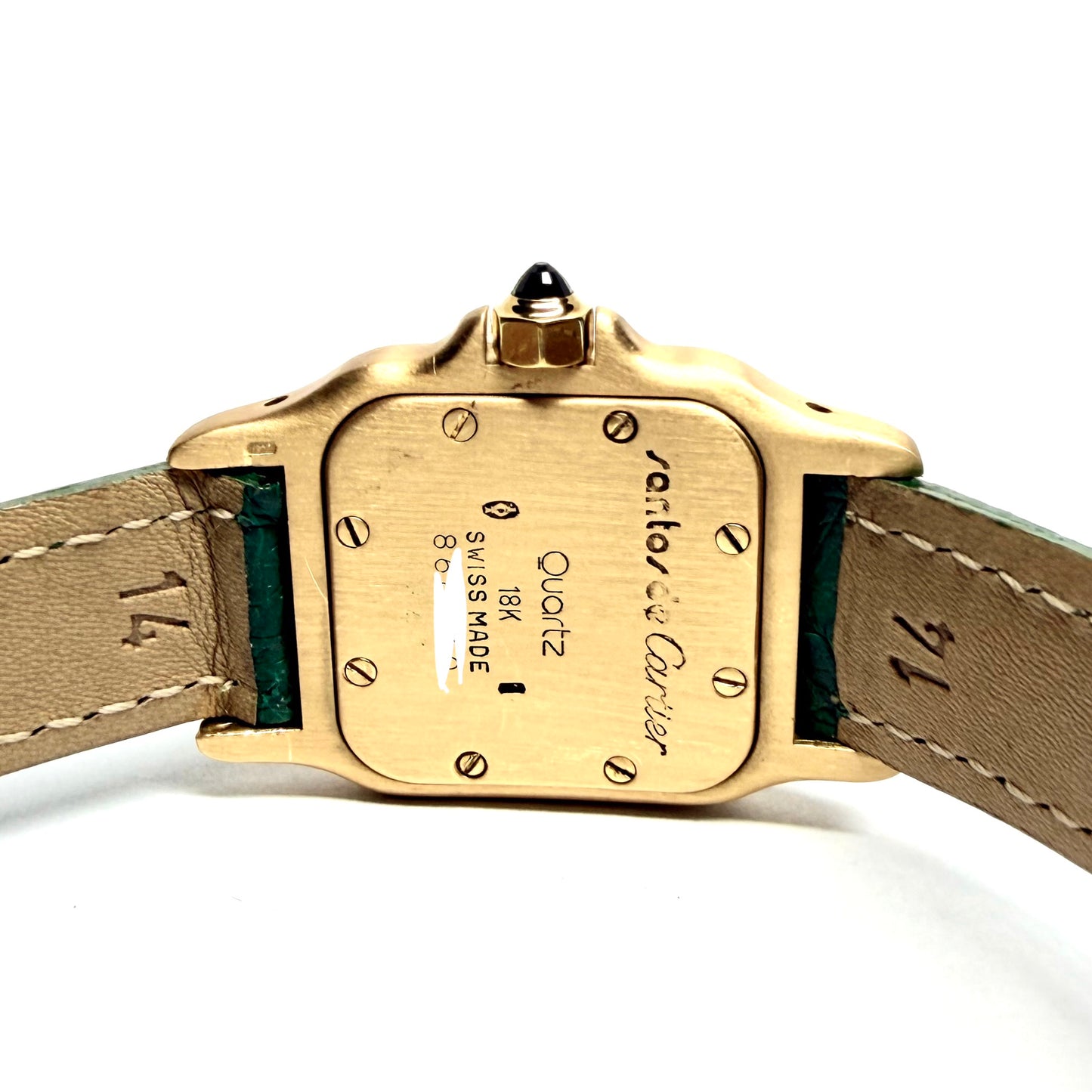 CARTIER SANTOS GALBEE Quartz 24mm 18K Yellow Gold 1.09TCW DIAMOND Watch