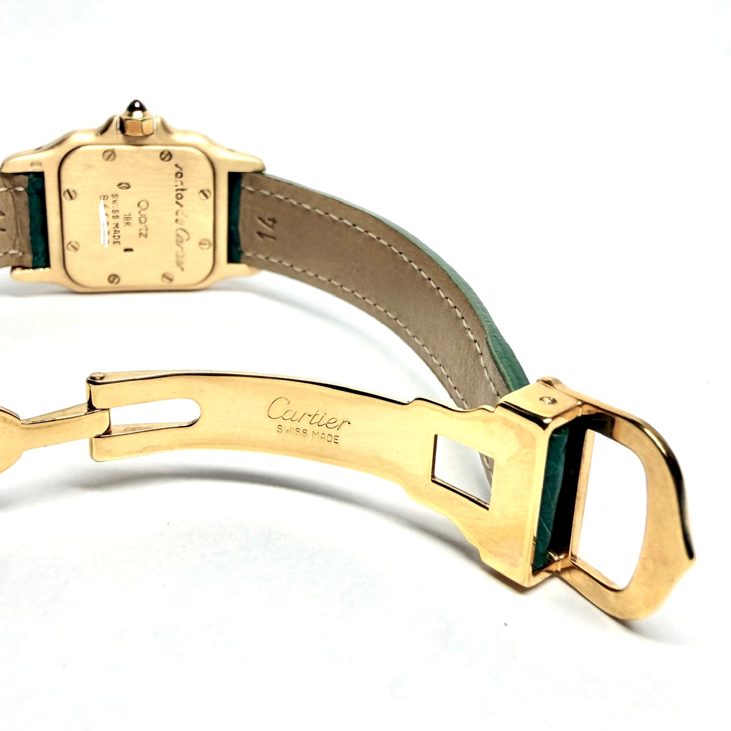 CARTIER SANTOS GALBEE Quartz 24mm 18K Yellow Gold 1.09TCW DIAMOND Watch