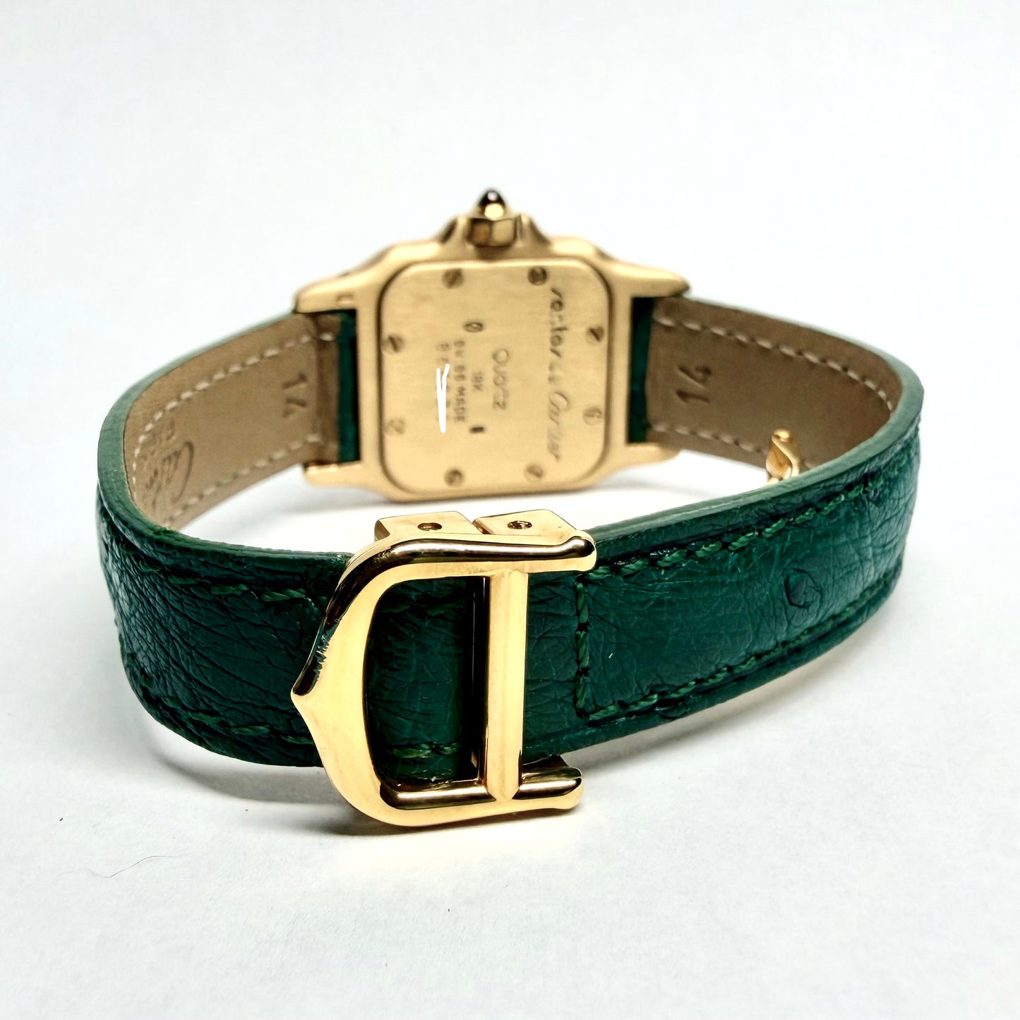 CARTIER SANTOS GALBEE Quartz 24mm 18K Yellow Gold 1.09TCW DIAMOND Watch