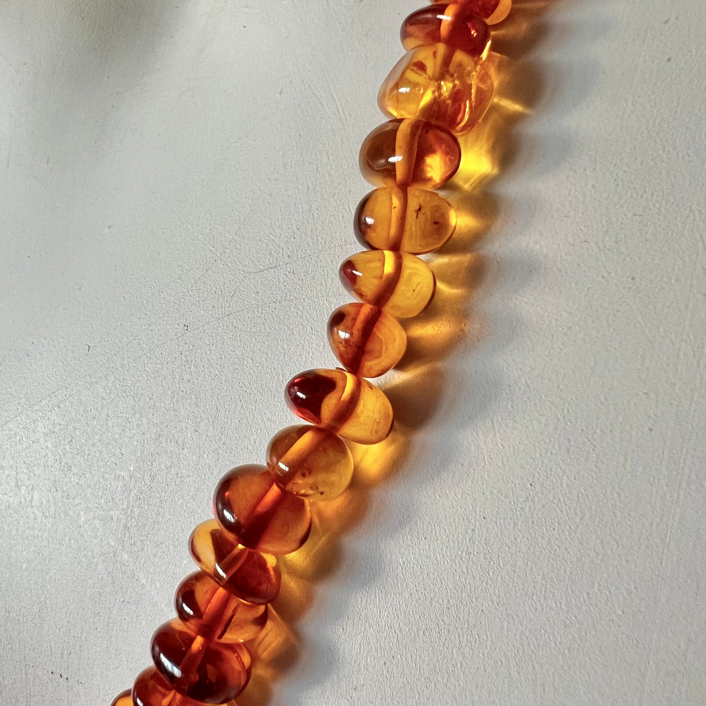 Vintage Genuine Amber Beaded Necklace