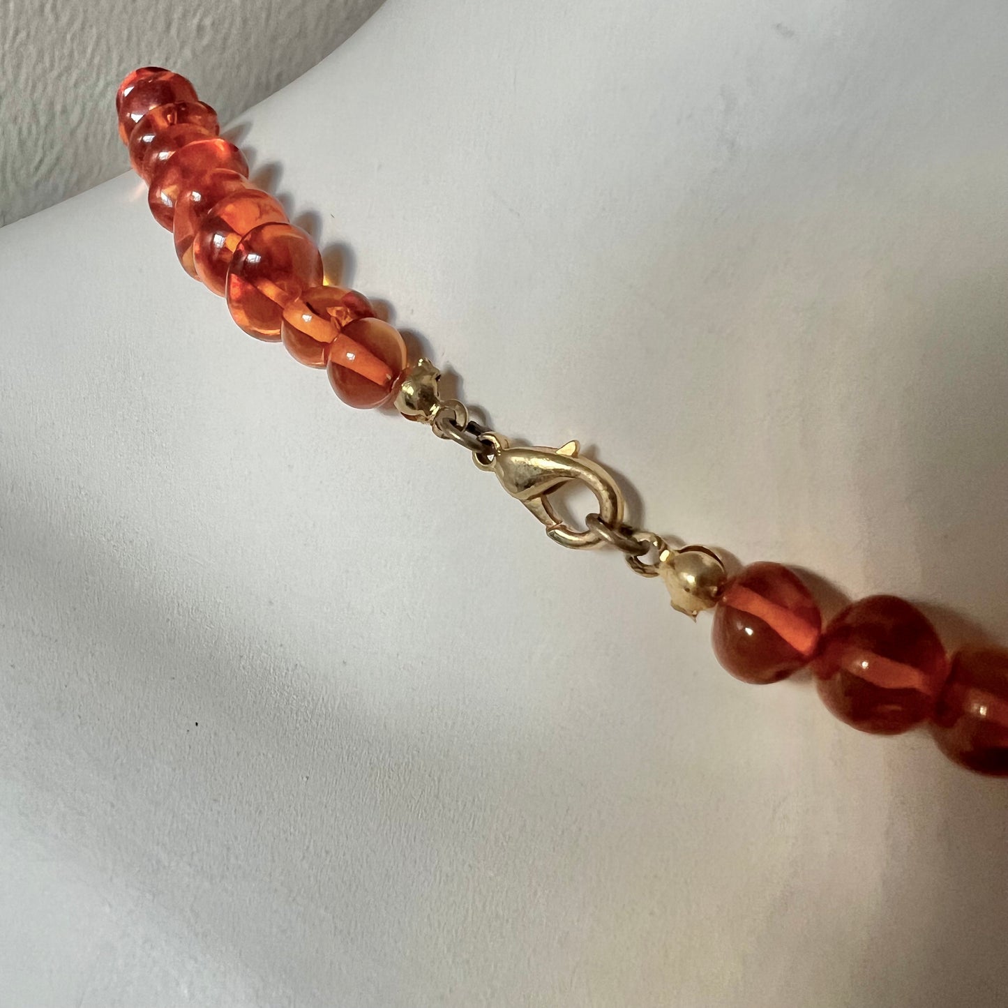 Vintage Genuine Amber Beaded Necklace