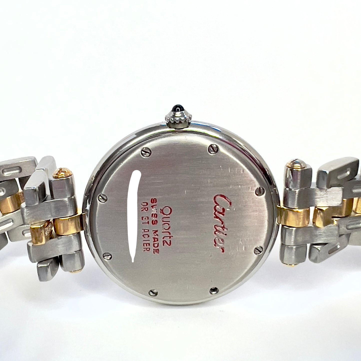 CARTIER PANTHERE VENDOME 30mm Quartz 1 Row Gold 0.85TCW Diamond Watch