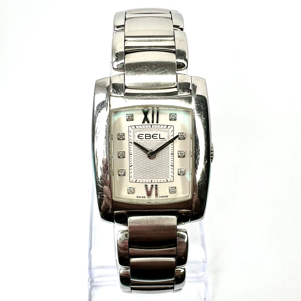 EBEL BRASILIA Quartz 23mm Steel Diamond Watch | NATILUXIA