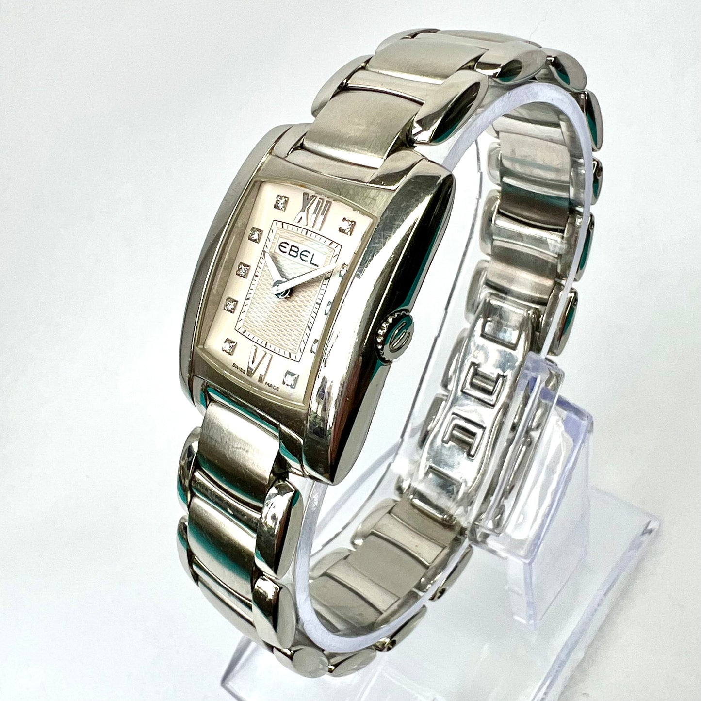 EBEL BRASILIA Quartz 23mm Steel Diamond Watch