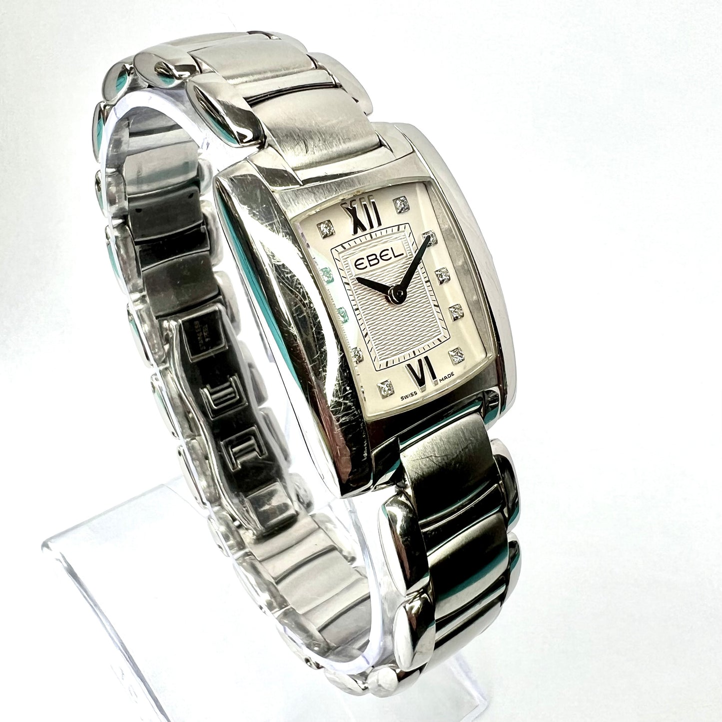 EBEL BRASILIA Quartz 23mm Steel Diamond Watch