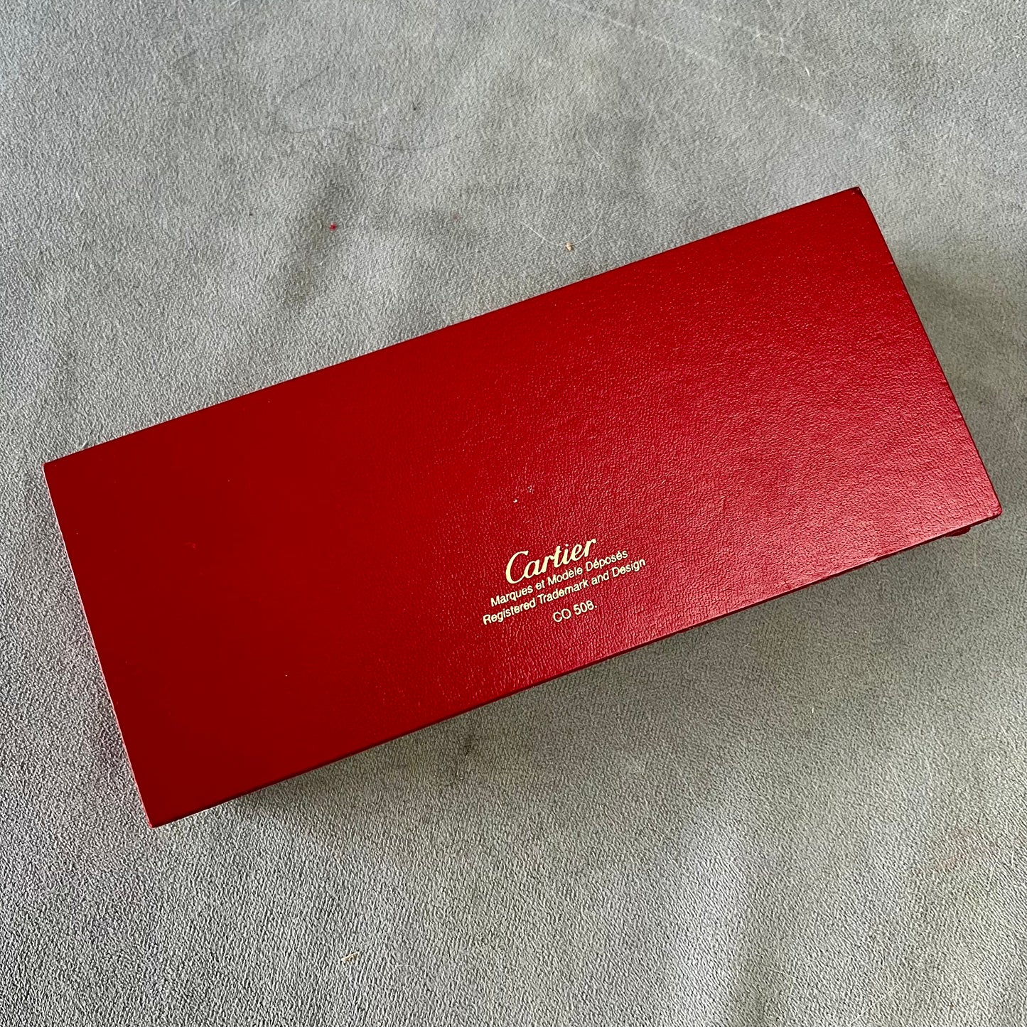 CARTIER STYLO BILLE MUST II Pen Box 7x2.90x1.25 inches + Empty Certificate + Booklet