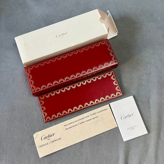 CARTIER Pasha Bracelet Box + Outer Box + Empty Certificate + Booklet