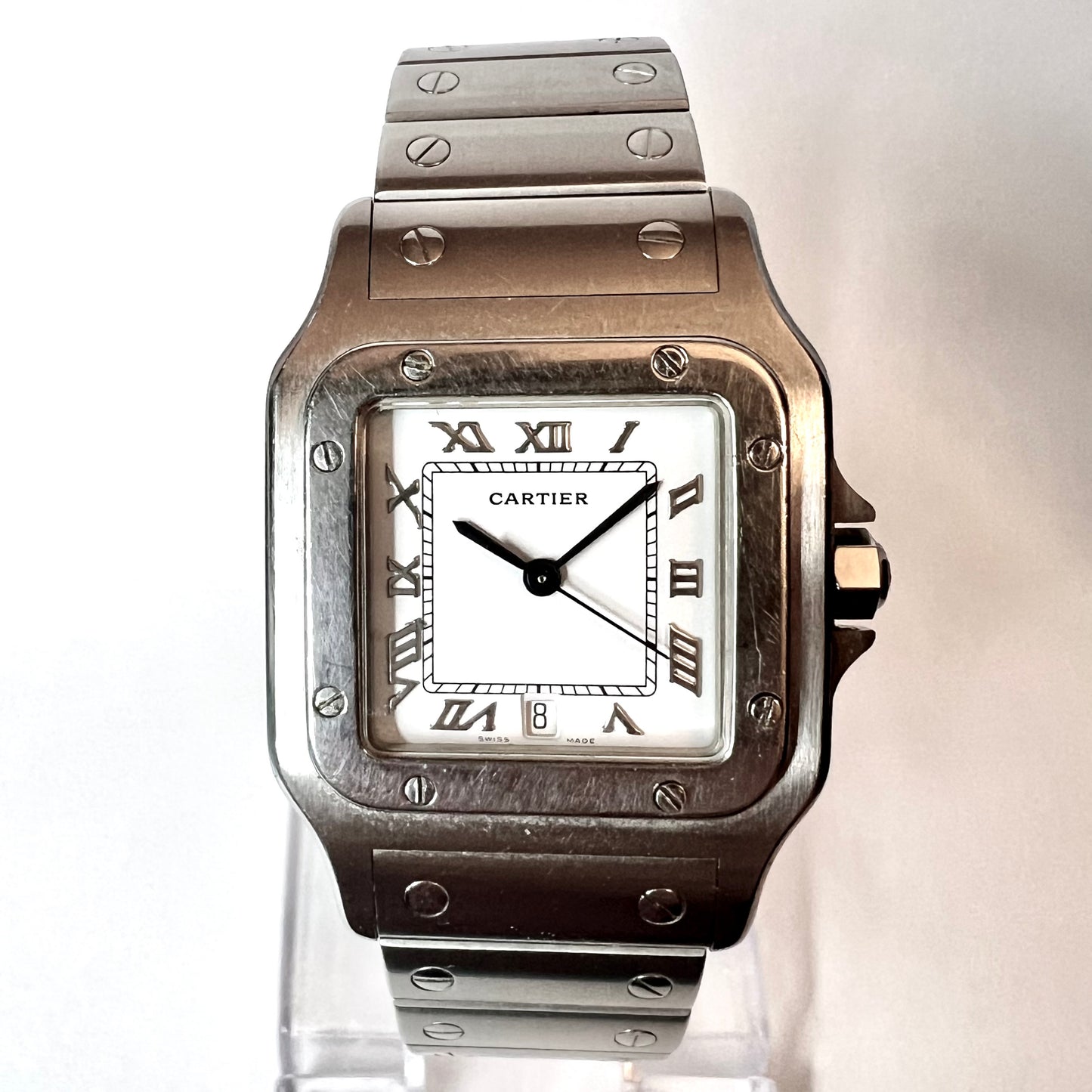 CARTIER SANTOS GALBEE 29mm Quartz Steel Watch NEW Model