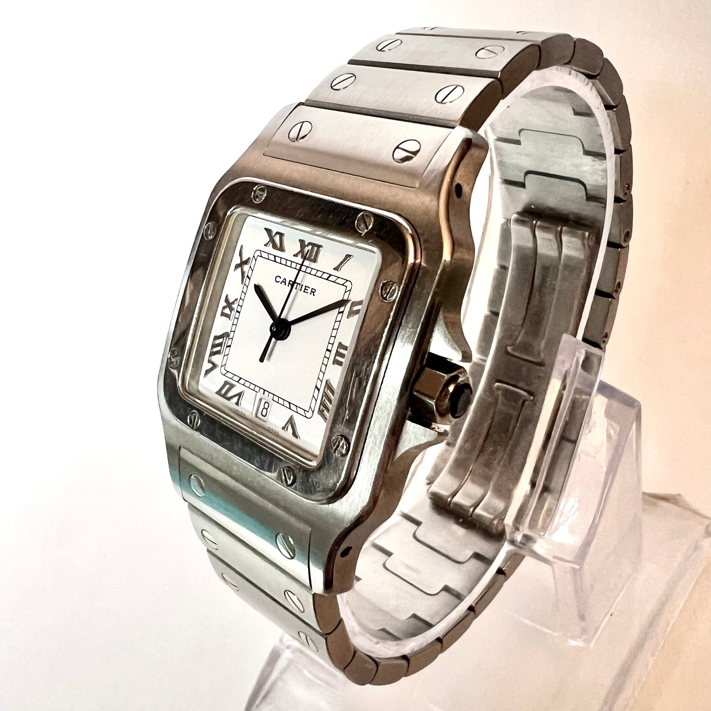 CARTIER SANTOS GALBEE 29mm Quartz Steel Watch NEW Model