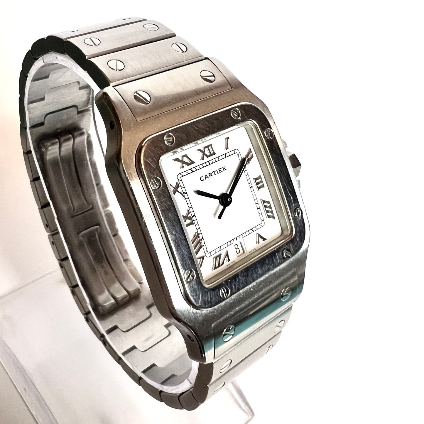 CARTIER SANTOS GALBEE 29mm Quartz Steel Watch NEW Model