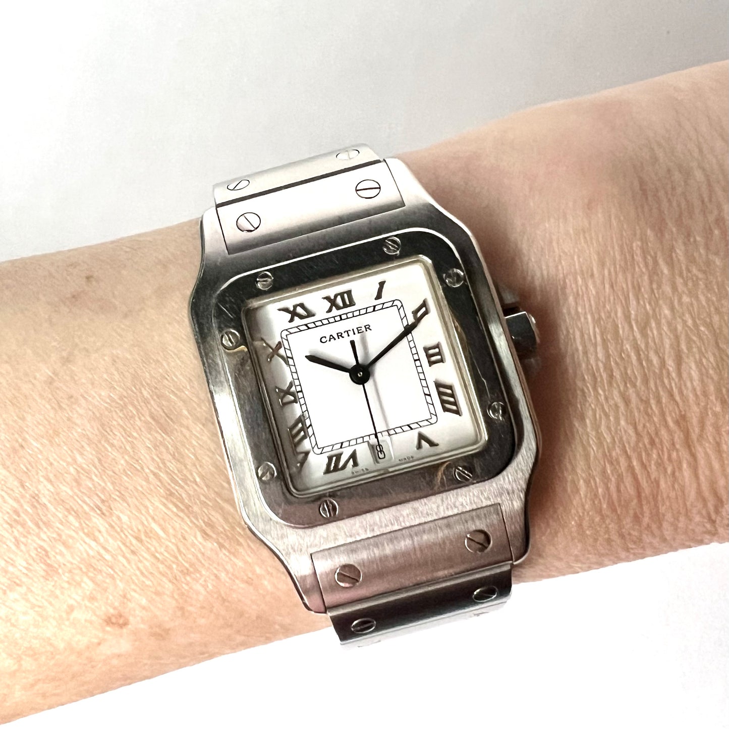 CARTIER SANTOS GALBEE 29mm Quartz Steel Watch NEW Model