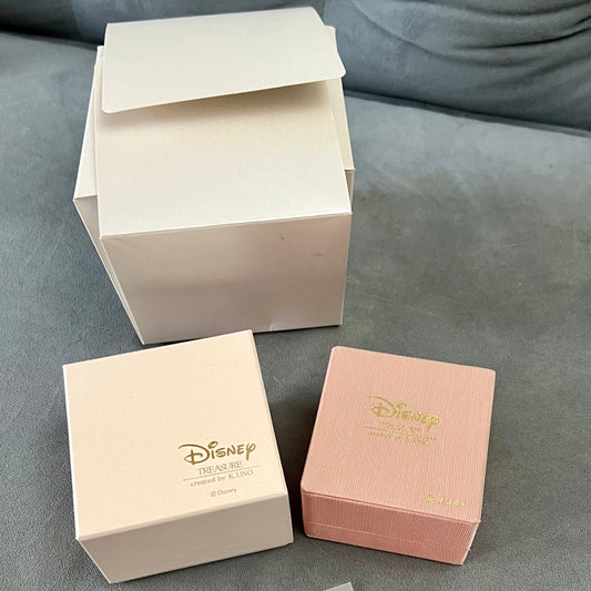 DISNEY Earrings/Chain Box + Outer Box