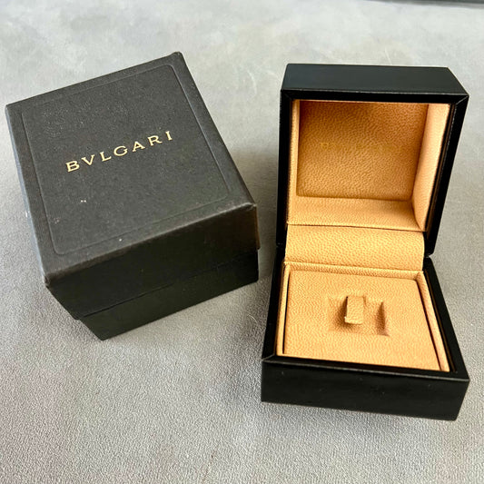 BULGARI Ring Box + Outer Box 2.90x2.60x2.5 inches