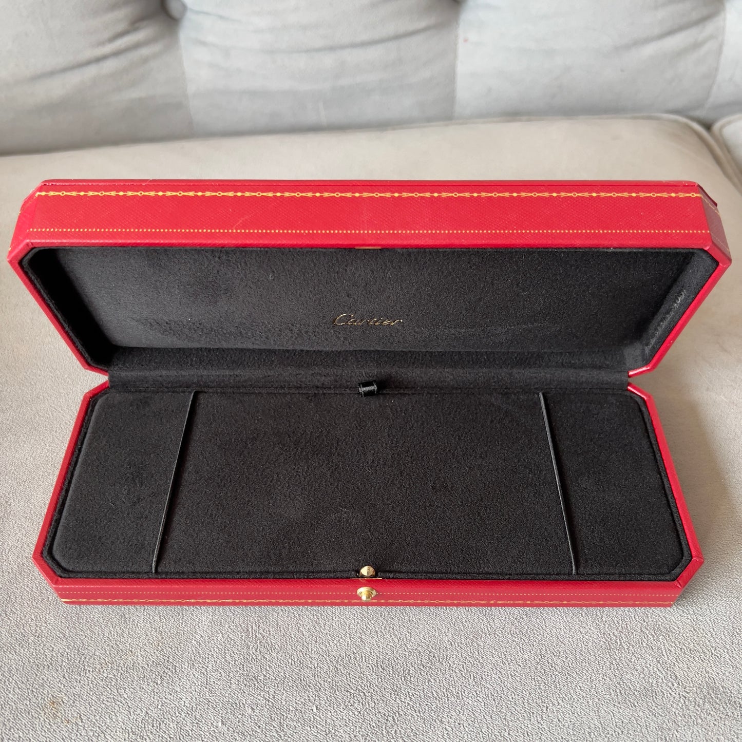 CARTIER Bracelet Box + Outer Box 9.35x4.20x1.90 inches  Doesn’t lock!