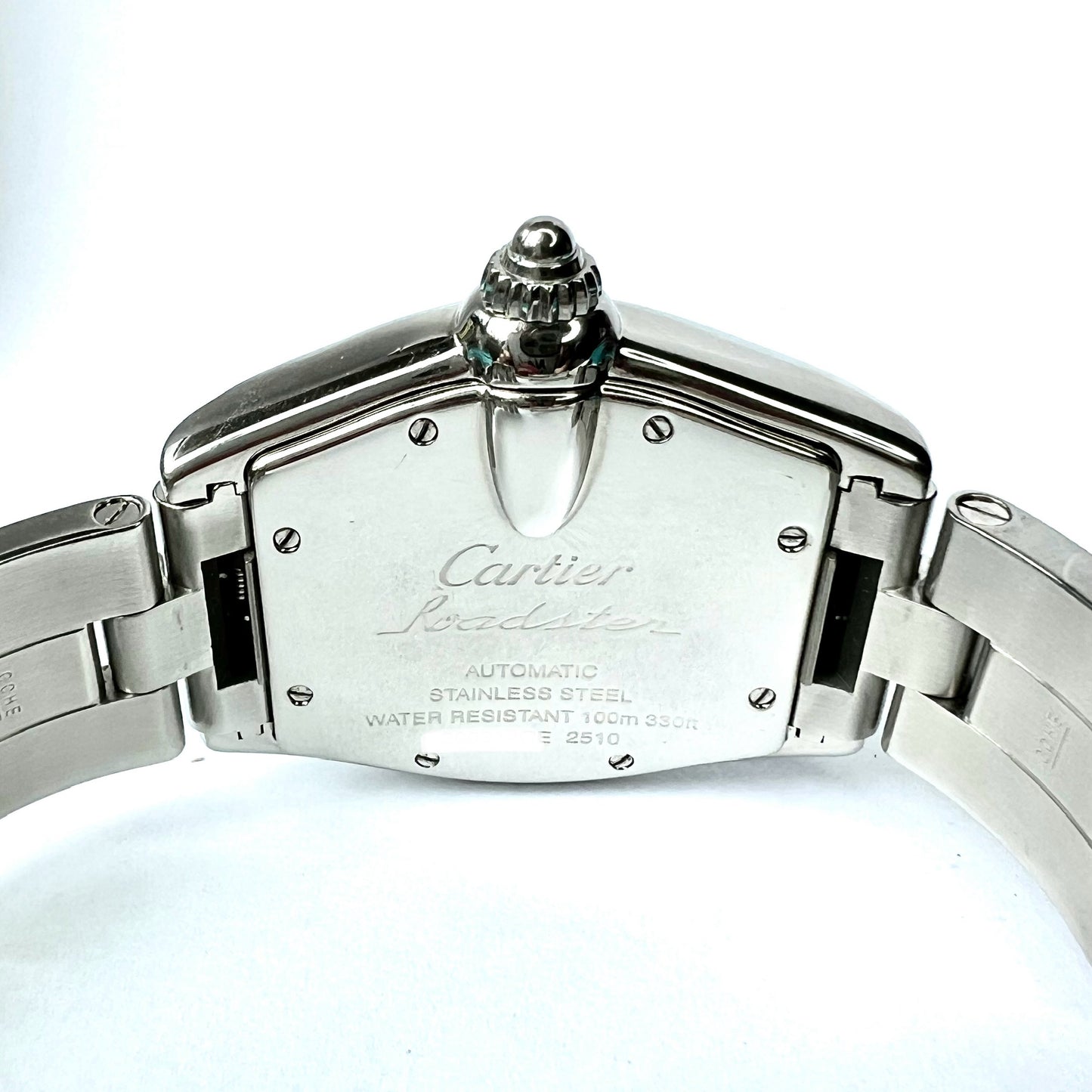 CARTIER ROADSTER 2510 Automatic 38mm Steel 1.18TCW Diamond Watch