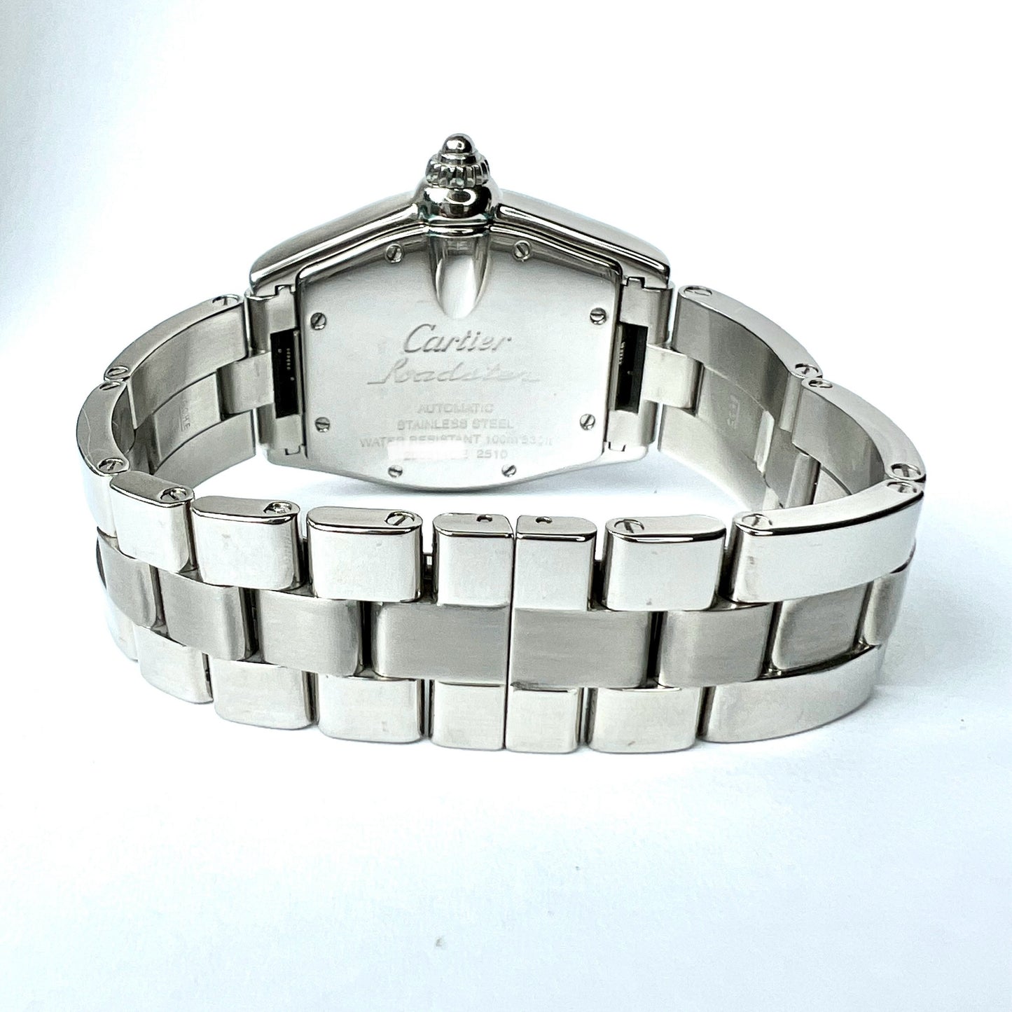 CARTIER ROADSTER 2510 Automatic 38mm Steel 1.18TCW Diamond Watch