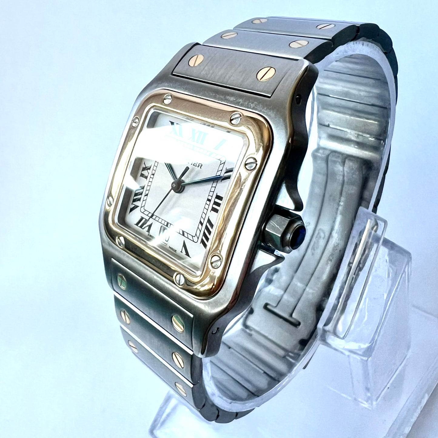 CARTIER SANTOS GALBEE 29mm Quartz 2 Tone Watch