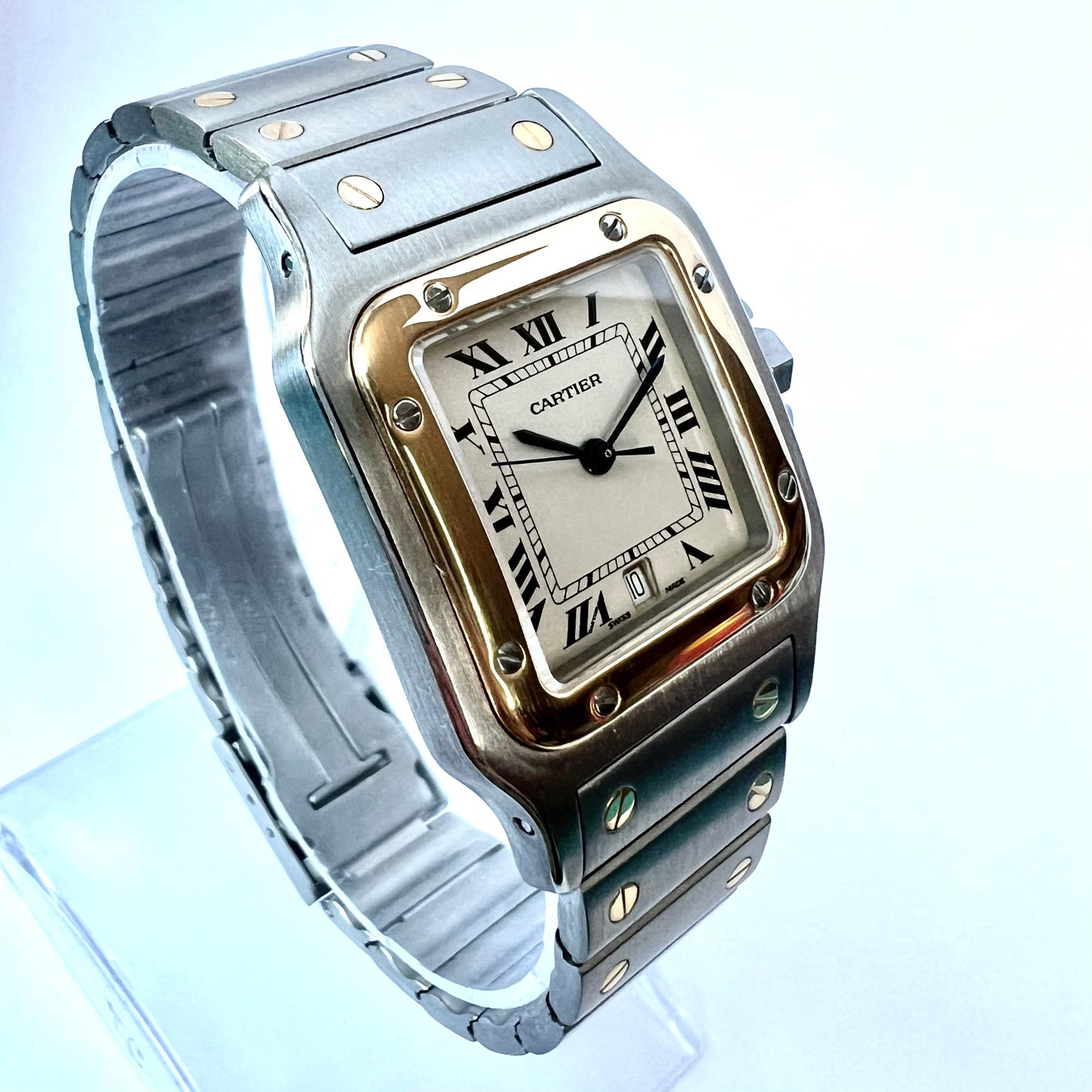 CARTIER SANTOS GALBEE 29mm Quartz 2 Tone Watch